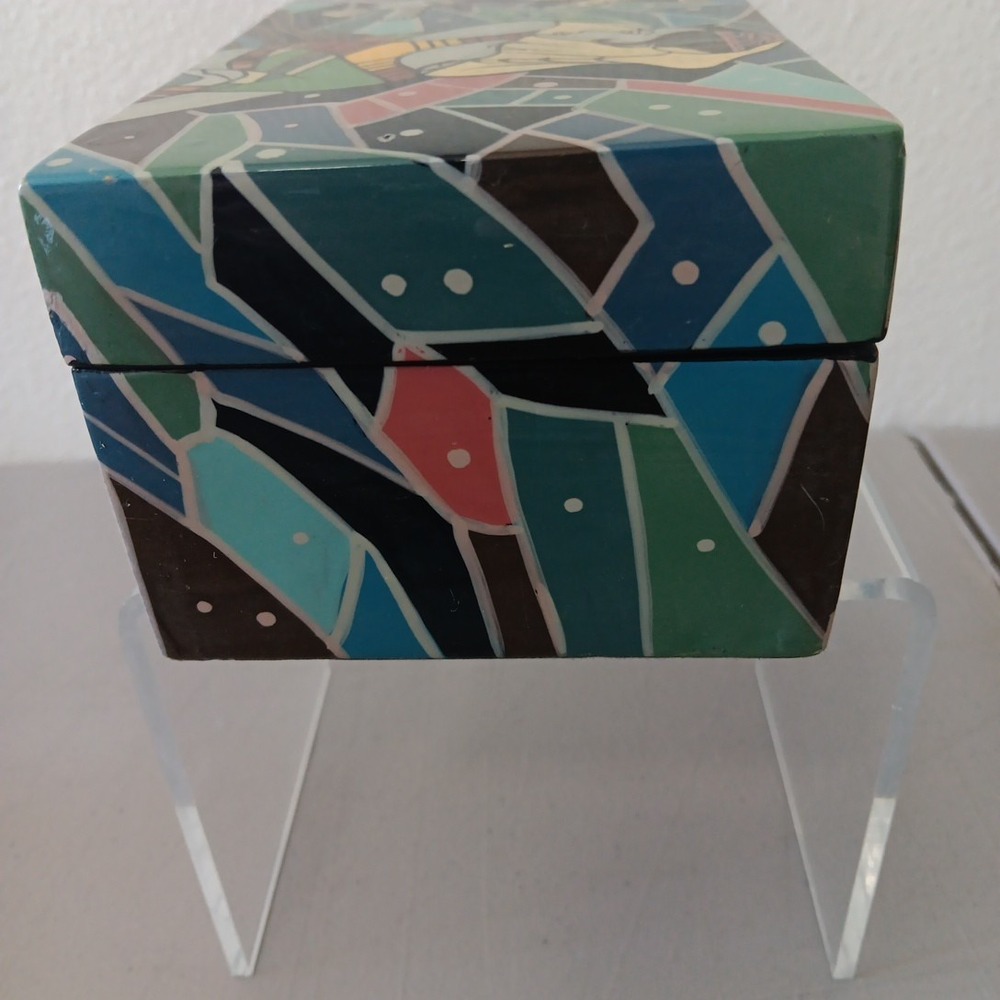 Ting Shao Kuang‎ Style Trinket Lacquerware Trinket Box Unbranded Whimsical Artsy - Picture 7 of 12
